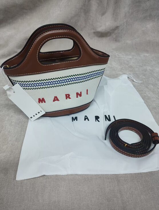 Marni Handbags - 🛍Marni Mini Canvas Tote Bag Summer Essential
